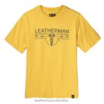 vestir Leatherman camiseta de manga corta con logo 1983 amarillo T44R299 - Leatherman Super Tool 300
