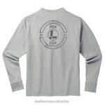 vestir Leatherman camiseta de manga larga con sello de marca gris T44R291 - Leatherman Colombia