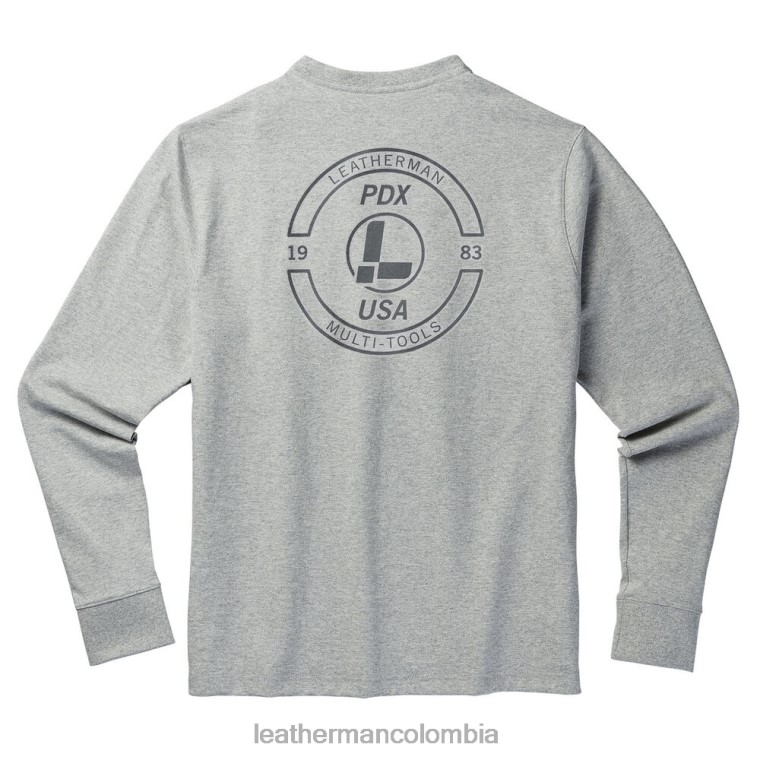 vestir Leatherman camiseta de manga larga con sello de marca gris T44R291 - Leatherman Colombia - Image 1