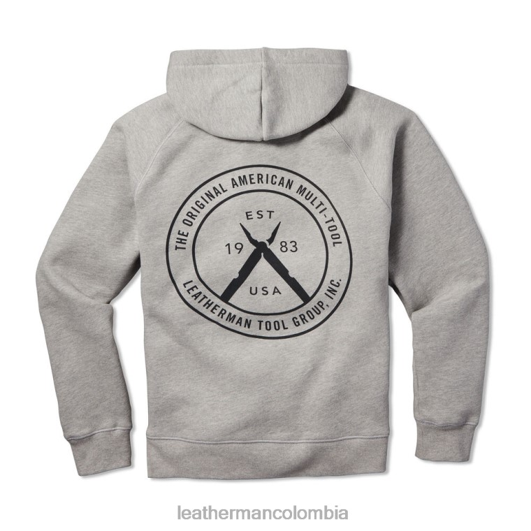 vestir Leatherman sudadera con capucha y cremallera original y multiherramienta gris T44R276 - Leatherman Colombia - Image 3