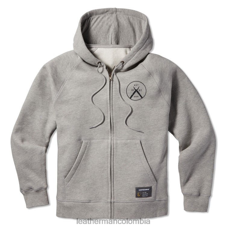 vestir Leatherman sudadera con capucha y cremallera original y multiherramienta gris T44R276 - Leatherman Colombia - Image 1
