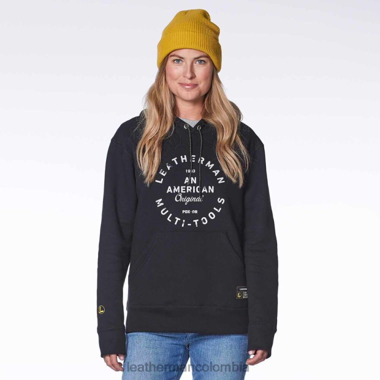 vestir Leatherman sudadera con capucha y distintivo Heritage negro T44R281 - Leatherman Super Tool 300 - Image 2