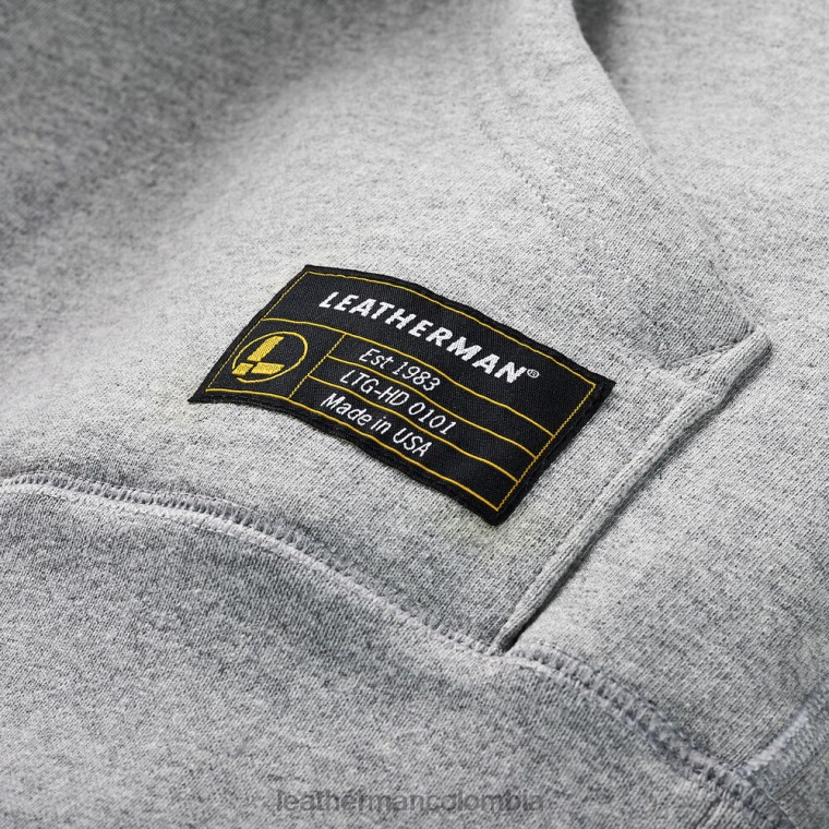 vestir Leatherman sudadera con logo dibujado a mano gris T44R278 - Leatherman Super Tool 300 - Image 5
