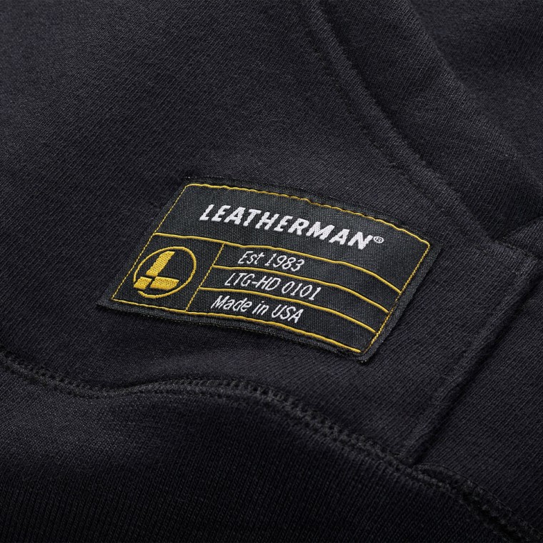 vestir Leatherman sudadera con logo dibujado a mano negro T44R277 - Leatherman Navajas - Image 5